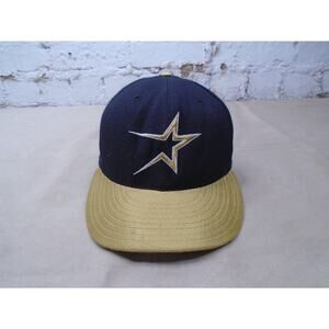 VTG 90’s Houston Astros Hat Fitted Size 6 7/8 100% Wool New Era Pro Model W/ Pin